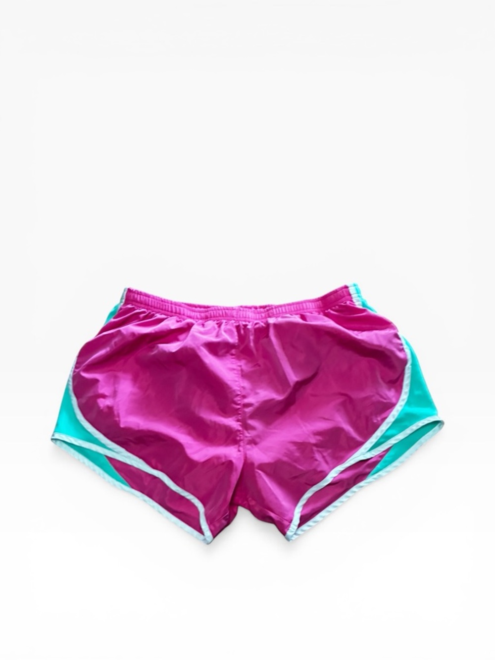 Women’s Athletic Shorts in Magenta with Teal Trim